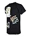 SCREENSHOTBRAND-S11907 Mens Hip-Hop Ultra Premium Tee Longline Street Graffiti Print T-Shirt-Black-3XLarge