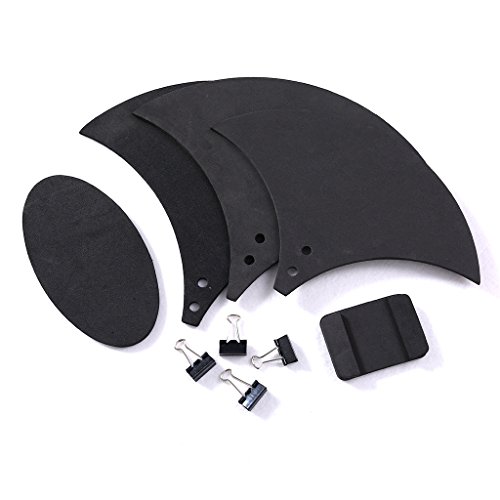 Abicial 10pcs Bass Snare Drum Sound Off Mute Silencer Drumming Rubber Practice Pad Set - Thumbnail 6