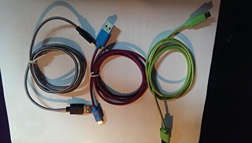 Bargain Bag of 10 Braided Micro USB Cables