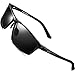 ATTCL Men's Al Mg Metal Frame Polarized Driving Fishing Golf Sunglasses For Men 16520 black