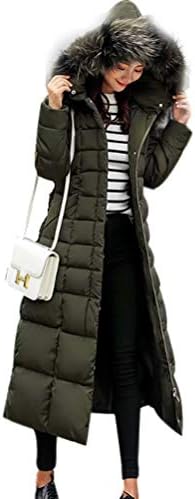 Qian qian ファー付き フード ベンチコート 超ロングダウンコート レディース ダウンコート 超ロング ダウンジャケット 冬服 防寒着 あったか 大きいサイズ