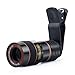 Morenitor Telescope Camera Lens HD 8X Optical Telescope Camera Lens for Mobile Phone with Universal Clip Suitable for iPhone Samsung LG Asus Sony iPad