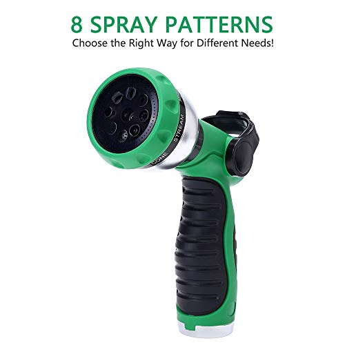 GREEN MOUNT 50ft Expandable Garden Hose, Lightweight Flexible Water Hose with 8 Function Spray Nozzle, Ultimate Non Kink Hose Easy to Storage - Thumbnail 4