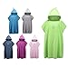 WloveTravel Microfiber Changing Towel Quick Dry Hooded Bath Robe Surf Poncho Beach Beach Sunscreen Cloak (Fruit Green)