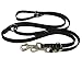 Black 6 Way European Multifunctional Leather Dog Leash, Adjustable Schutzhund Lead 49