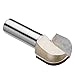 uxcell 1-inch Cutting Dia, 1/2-inch Straight Shank, Tungsten Carbide Core Box Round Nose Router Bits