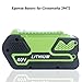 Epowon 6000mAh 40V Battery Compatible with GreenWorks G-MAX 40V 29472 29462 29252 20202 22262 25312 Cordless Chainsaw Power Tools