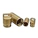 Shintop 2 Pack Brass Pill Box Keychain, Waterproof Pocket Medicine Holder with 4 Extra O-Rings for Outdoor Travel Survival Camping