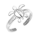 Honolulu Jewelry Company Sterling Silver Turtle Honu Toe Ring