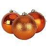 Koperkleurige kerstballen