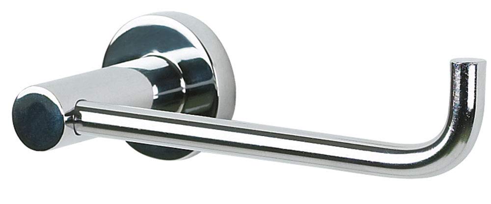 Spirella Atlantic Collection Toilet Paper Dispenser Bar 17.5 x 6.5 cm, Chrome-Plated Metal, Grey