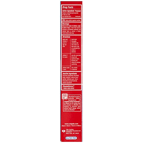 Colgate Cavity Protection Travel Toothpaste with Fluoride, ADA Accepted
