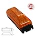 Leading Edge Lighting Amber LED Clearance Side Marker Light 1x4 Camper /Trailer Truck (with Black Bracket)