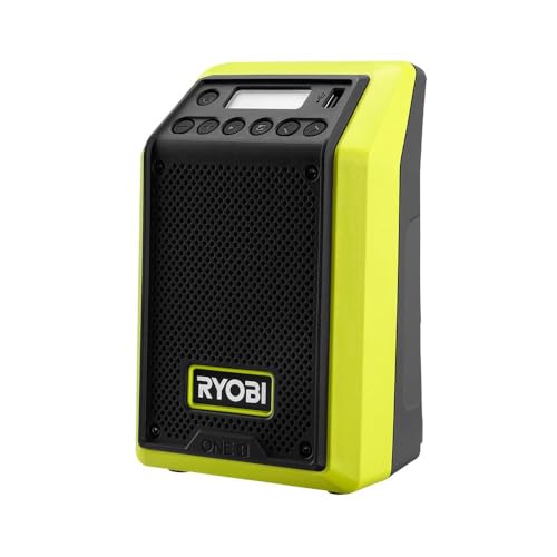 RYOBI 18 V ONE+ Kompaktes Bluetooth-Lautsprecher Radio, 4-fache Klangklarheit