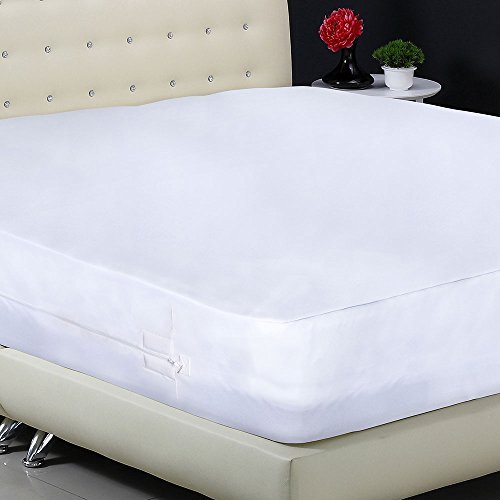 AllerZip Smooth Waterproof Bed Bug Proof Zippered Bedding Encasement, Twin XL, (Fits 8 - 13 in. H)