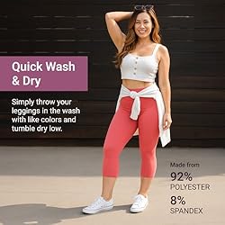 SATINA High Waisted Capri Leggings for Women