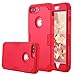 LONTECT for iPhone 7 Plus Case Hybrid Heavy Duty Shockproof Full-Body Protective Case with Dual Layer [Hard PC+ Soft Silicone] Impact Protection for Apple iPhone 7 Plus - Red