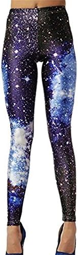 Hoyou Funky Print Leggings For Women Galaxy Floral Tribal Sexy Smooth Crazy Patterned Pants Slimming Girls by Bluespace S