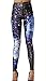 Hoyou Funky Print Leggings for Women Galaxy Floral Tribal Sexy Smooth Crazy Patterned Pants Slimming Girls Bluespace M