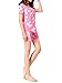 VENTELAN Women's Cute Rabbits Printed Pajama Sets Casual Sleepwear Shorts Nighty,Pink,Large(US 12-14)