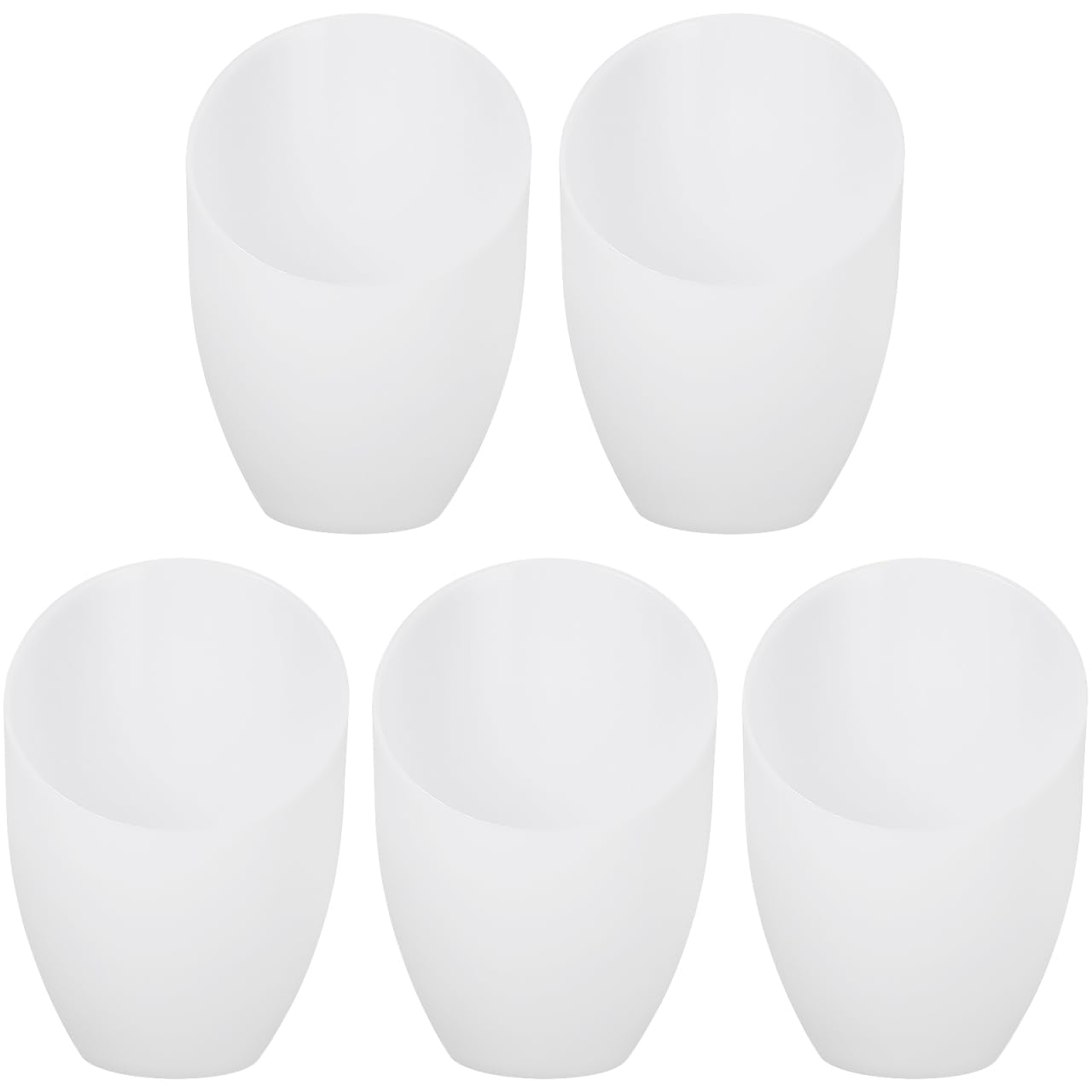 DOITOOL 5Pcs Plastic Lamp Shade Replacement Horseshoe Flat Light Shade Modern Chandelier Lamp Shade Ceiling Light Shade for Wall Table Pendant Floor Lamp Replacement 35mm