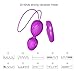 USB Kegel Dual Exercise Weighted Device Kegel Ball LuvnFun Wireless Bullet Kit with Remote Vibration Remote-controlled with Training Kit - Purple