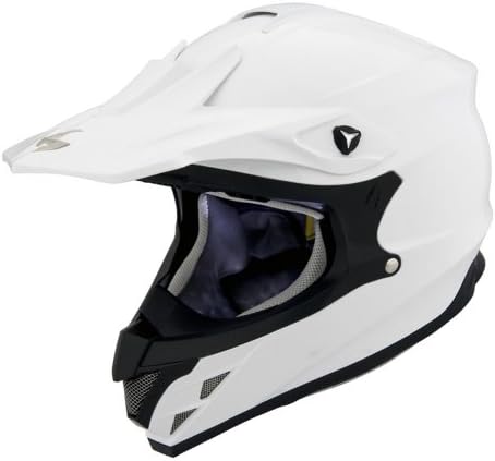 Scorpion VX-34 Solids Motocross Helmets - White - 2X-Large