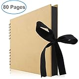 Gotideal 80 Pages DIY Scrapbook Album Craft Paper Wedding and Anniversary Photo Album Family Scrapbook DIY Accessories and Scrapbooking Supplies,40 Sheets