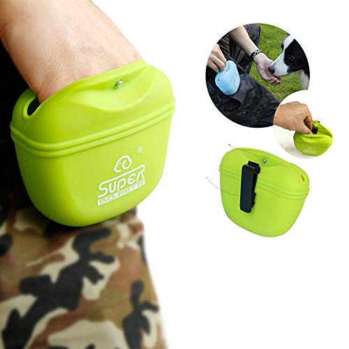 Silicone Treat Pooch Pouch for Pet Training for Dog Training, Dog Training Treats Wallet Pouch with Belt Clip and Convenient Magnetic Closing, Easy to Take Out - Thumbnail 2