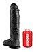 Pipedream King Cock with Balls, Black, 11 Inch