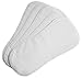 Kushies 10 Pack Washable Diaper Liners, White