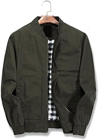 BINGKA Mens Bomber Jacket Softshell Sportswear Lightweight Slim Jacket Coat