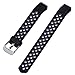 Geak Replacement For Fitbit Alta Bands and Fitbit Alta HR Bands, Sports Accessory Wristband with Secure Watch Buckle,Small,Black with Gray