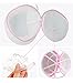 Set of 3 Extra Large Bra Wash Mesh Laundry Delicates Net Bag (A To D Cup) Reusable Travel Zip Up Machine Washable For Lingerie, Baby Socks, Underwear With Zipper(White) size: 3 Bra Wash Bag