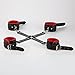 Bondage Restraints Kit for Sex 10 Pcs with Adjustable PU Leather Wrist Ankle Cuffs