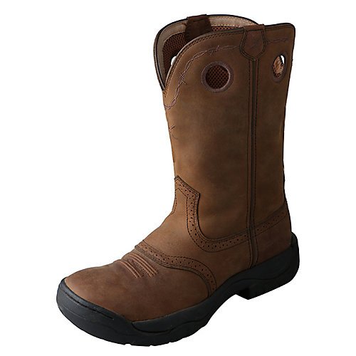 Twisted X Men's Distressed All Around Barn Boot Round Toe Distressed 13 D(M) US