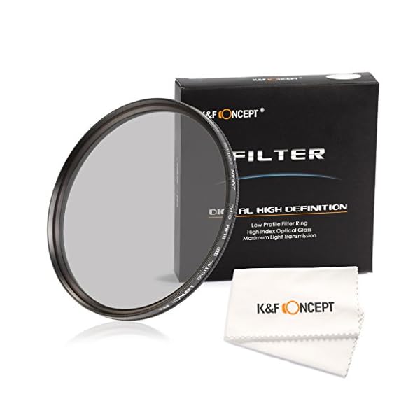 K&F Concept 82mm Ultra Violet Filter Slim Multi Coated CPL Zirkular Polarizing Glas Filter für Nikon Canon Kamera mit…