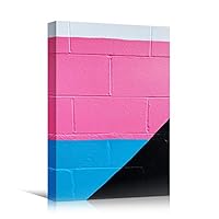 Geometrical Patterns Abstract Colorful Geometric Hallway Minimalist Mixed Media Multicolor Patterns - 12x18 inches