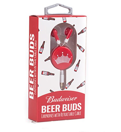 Budweiser Wired Headset for Universal/Smartphones/Tablets/MP3 Players - Budweiser Red