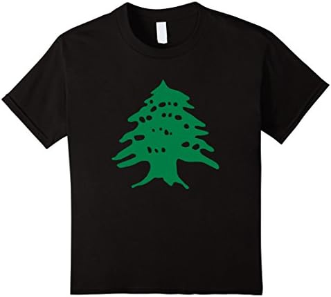 Kids Green Cedar T-Shirt Lebanon Cedar T-Shirt 4 Black