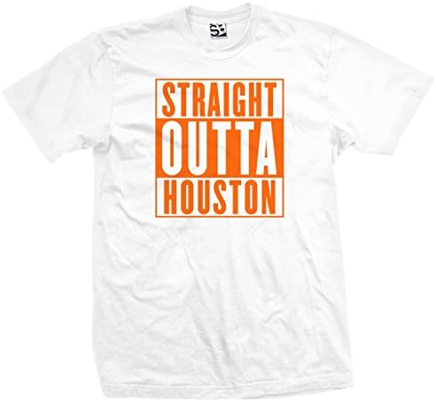 Shirt Boss Unisex Straight Outta Houston Parody T-Shirt 5XL White / Orange
