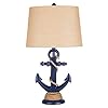 Navy Blue Anchor Rope Resin Lamp Beige Woven Lampshade Nautical 41YNM5aU7zL. SS100