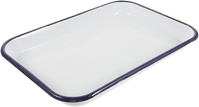 Milisten Enamel Baking Tray 34x44cm Non-Stick Roasting Pan Oven Dishwasher Safe