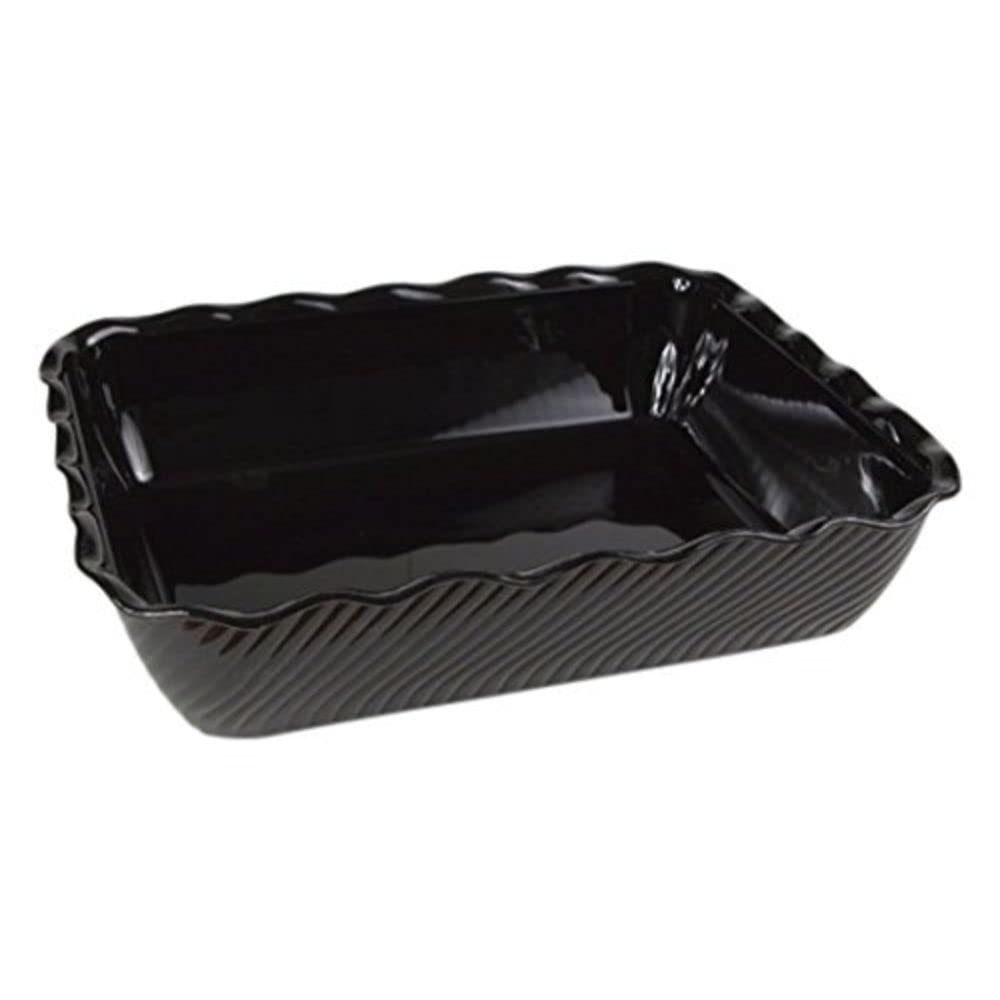Genware NEV-6966-03 Crock Tulip, 331 mm x 263 mm x 82 mm, 4.5 kg, 10 lb., Black