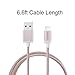 Nekteck Lightning to USB Cable Charger [Apple MFi Certified] Nylon Braided Cord 6.6ft/ 2m Compatible with iPhone X/ XS Max/ 8 7/ 7Plus 6s / 6/ Plus SE iPad Pro Air 2 mini 4/3 iPod 5 More - Pink