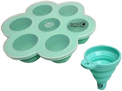 Instant Pot Accessory Silicone Mold for Making Sous Vide Egg Bites. Fits 5, 6, and 8 Quart Models. Collapsible Funnel and Recipe Included. All Silicone Products are FDA Approved and BPA Free