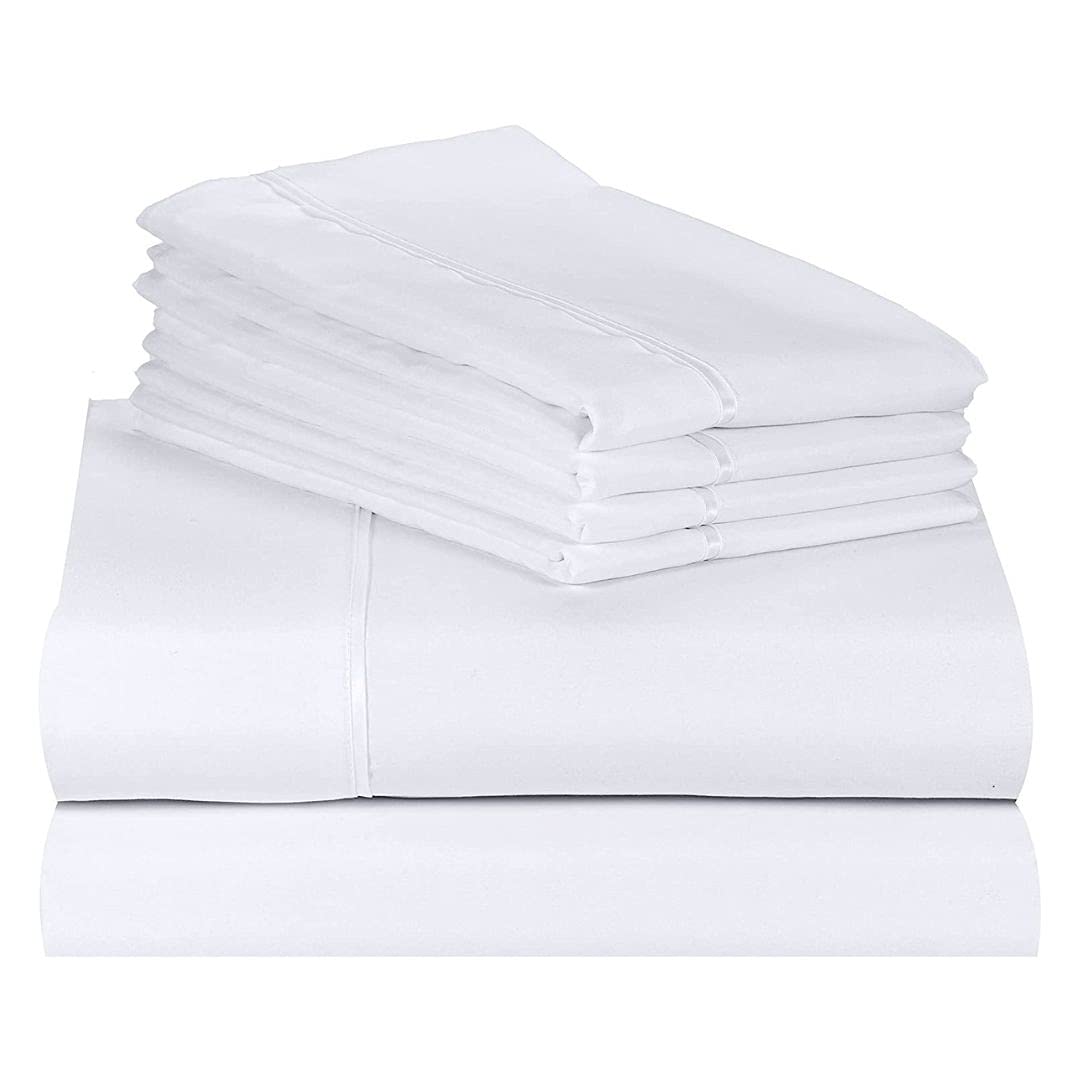 Photo 1 of Lexington Bamboo 6 Piece Sheet Sets King Size 18 inch, White