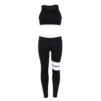 CYJJJK Pantalones de Yoga Mujeres Yoga Set Correr Fitness ...