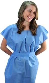 Disposable Medical Exam Gowns - Made in the USA - 50 pcs - LG/XL