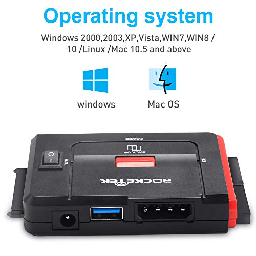 IDE/SATA to USB 3.0 Adapter External Hard Drive Enclosure Kit for